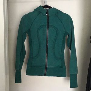 Bluish-green Lululemon zip up